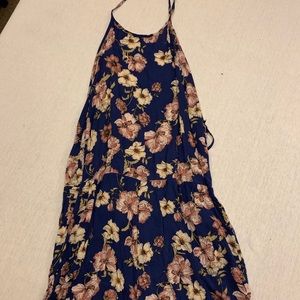 Forever 21 floral open back ROMPER